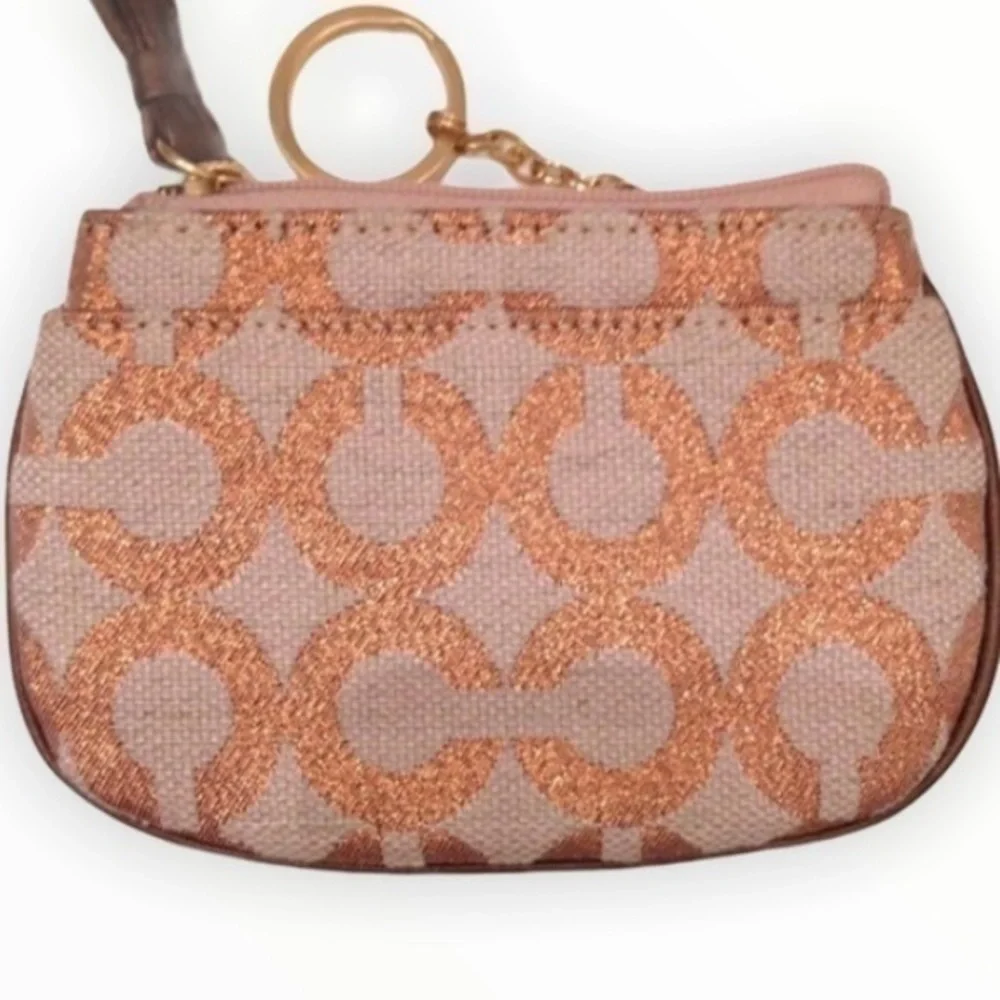 NFS COACH ASHLEY PINK KEYCHAIN COIN Pouch bag